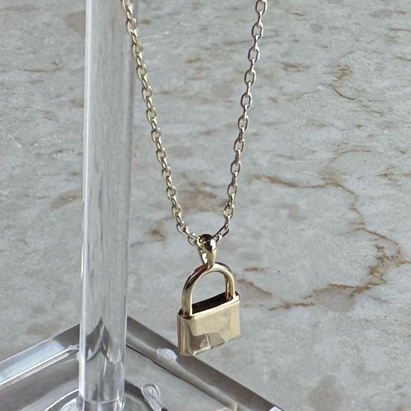 NWOT Goop Mini Lock Necklace